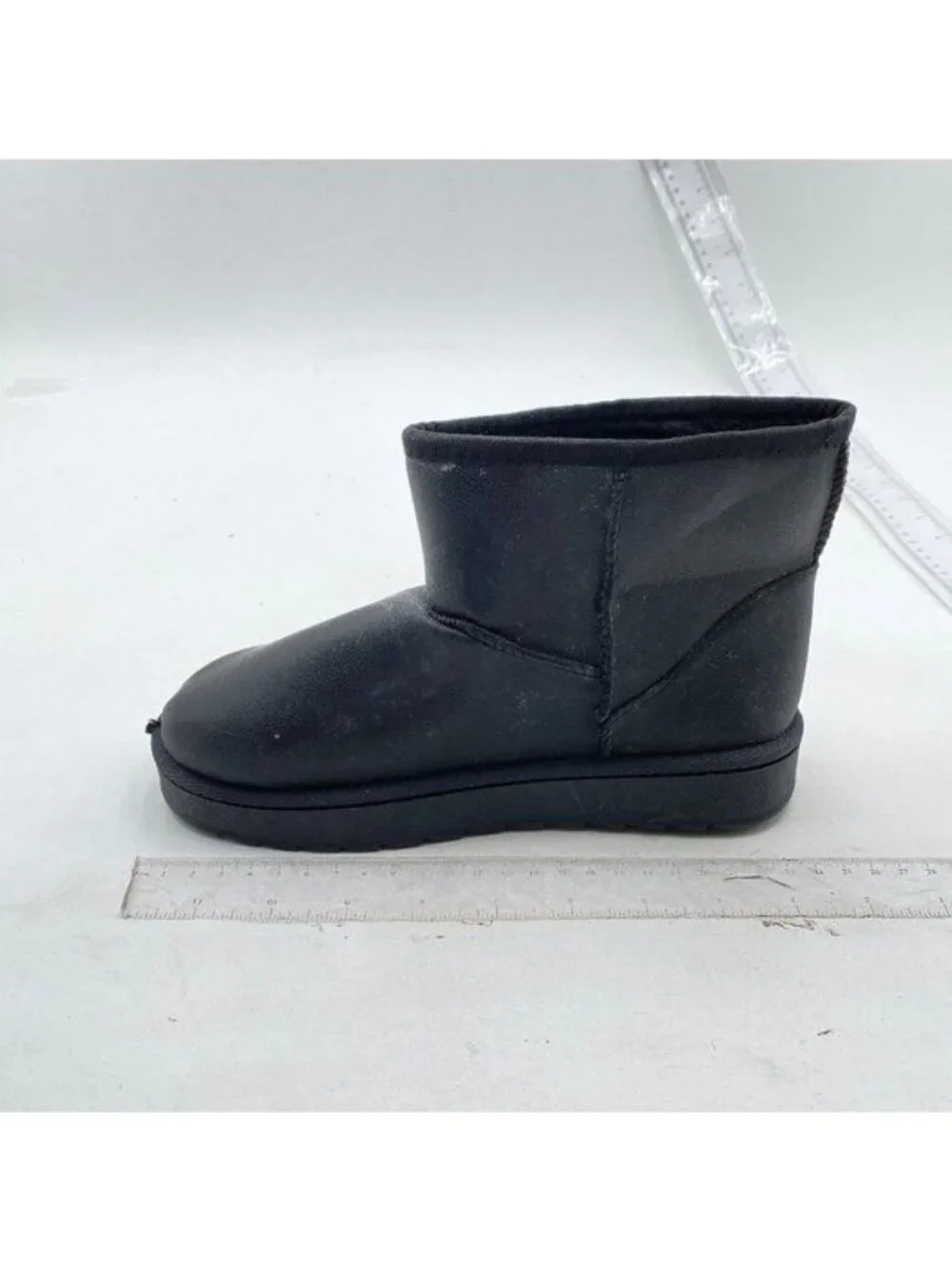 Platform Mini Boot For Women Short Ankle Boot Fur Fleece Lined Sneakers Grey